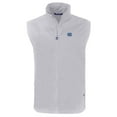 thumbnail image 2 of Men's Cutter & Buck  Gray North Carolina Tar Heels Charter Eco Recycled Full-Zip Vest, 2 of 3