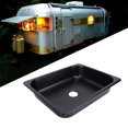 thumbnail image 1 of 304 Stainless Steel RV Sink, Square Undermount Kitchen Sink, Scratch Resistant Bathroom Wash Basin, 298 X 238mm Embedding Opening for RVs, Campervans, Boats, 1 of 7