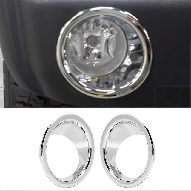 2pcs Car Taillight Cover Rear Tail Light Lamp Trim Protector Fits for Jeep Wrangler JK 07-17Silver