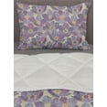 thumbnail image 3 of Floral Comforter & Sham Bedding Set, Pastel and Violet Tone Style Vintage Flowers on a Beige Background Blooming Elements, 3 pcs Duvet Set Microfiber Filling Quilt, 5 Sizes, Multicolor, by Ambesonne, 3 of 4