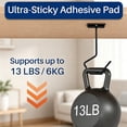 thumbnail image 6 of Foldable Under Cabinet Banana Hook, Removable Magnetic Adhesive Banana Hooks Holder, Stainless Steel Banana Hanger With Screws, Space-Saving Counter Banana Hook For Kitchen, 1Pc(Black,6.5x2.3"), 6 of 9