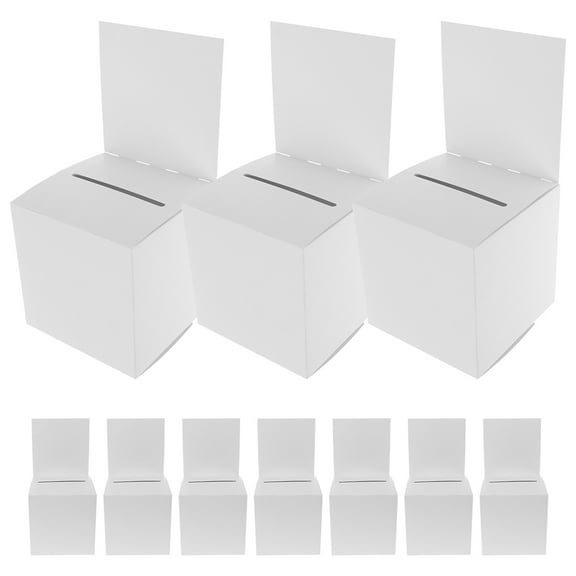 Raindrops 10pcs Empty Raffle Ticket Boxes Voting Boxes Graduation Party Raffle Box