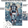 thumbnail image 2 of Wooden Jigsaw Puzzles for Adults - Custom Name and Number on (Dallas) Football Player Back - 300 500 1000PCS Puzzles Game, 2 of 5