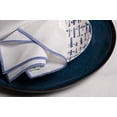 thumbnail image 7 of Linen Napkins With Blue Stitch Edges, Set of 4, 7 of 7