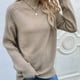 thumbnail image 4 of Suéter de cuello alto para mujer, suelto, de color liso, a la moda, suéter de cuello alto, suéter de cuello alto, suéter para mujer, 4 of 4