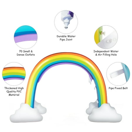 inflatable rainbow sprinkler walmart