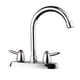 thumbnail image 2 of 2X Grifo Giratorio para Baño Cocina de Cromo de Dos Asas Pulverizador de Grifo Mezclador de Lavabo Frío, 2 of 6