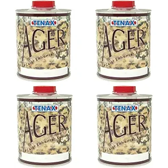 Tenax AGER Color Enhancing Granite Sealer, Marble Sealer, Stone Sealer - 1 Quart (Pack of 4)