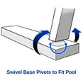 thumbnail image 2 of Aqua Select Hi-Rise Reverse Bend Stainless Steel in-Pool Ladder with Resin Steps, 2 of 6