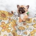 thumbnail image 3 of Naloa Groovy Hippie Flower Mushrooms Dog Blanket, 3 Sizes Cat Blanket for Indoor Cats Large Medium Small Dog Gifts-Small, 3 of 8