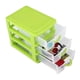 thumbnail image 4 of Organizador de cajones Ecomeon caja de almacenamiento de maquillaje de plástico 3 capas color verde, 4 of 5