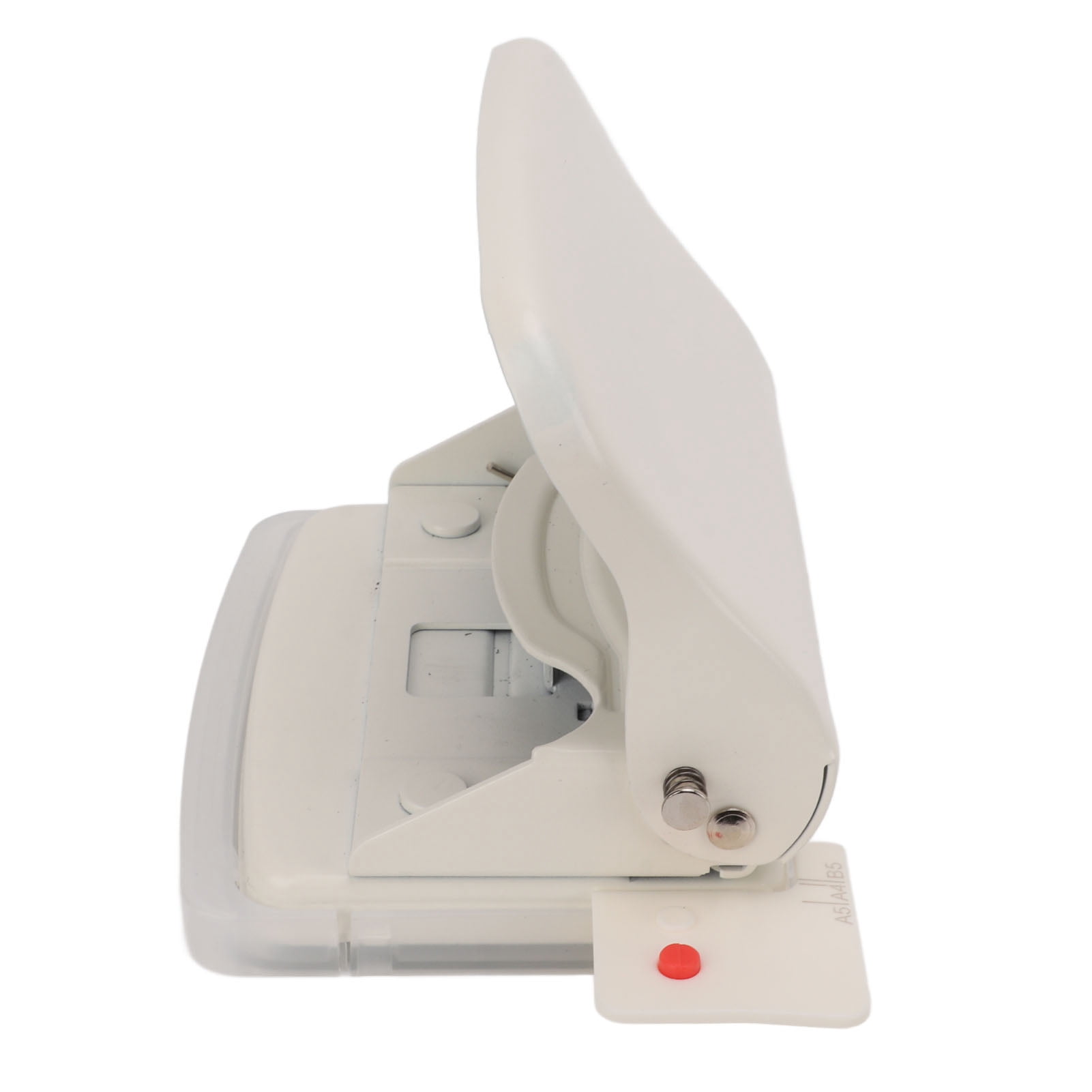 Nieyigj 10-Hole Metal Handheld Paper Punch for Bookbinding, 10-Sheet Capacity, White
