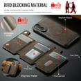 thumbnail image 5 of ELEHOLD Magnetic Wallet Case For Samsung Galaxy S25 Edge,2-in-1 Mag Safe Case with Removable Card Holder, Kickstand Shockproof Protection Cover For Samsung Galaxy S25 Edge,Coffee, 5 of 10
