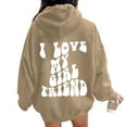 thumbnail image 2 of Gyexs Oversized Hoodies for Women Men Christmas Valentines Day Sweatshirts Hooded Long Sleeve Pullover Tops Trendy Winter Clothes Z02 Beige & Size XXXL, 2 of 7