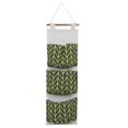 thumbnail image 2 of Bolsa De Almacenamiento Colgante De 3 Bolsas, Bolsillo De Almacenamiento Organizador Sobre La Puerta, Decoración De 2 Uds., Para Baño Y Dormitorio, 2 of 7