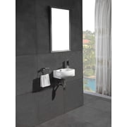 Fine Fixtures Wall Hung Sink 16.5 X 11 Vitreous China, White
