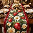 thumbnail image 5 of 2026 Christmas Home Party Decoration Quilted Table Runner Strawberry And Daisys Designs Farmhouses Rustics Home Decor For Dining Table Kitchen Christmas Christmas Celebration Party Supplies, 5 of 7