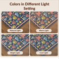 thumbnail image 7 of Design&I 3'x5' Washable Area Rug Low Profile & Durable Daily Traffic Ready Deep Sea Creatures Smiling Whale Playful Octopus Starfish Coral Design for Home Office, Hallway, 7 of 7