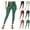 21# Green, variant on Women's Stretchy Faux Leather Leggings High Waisted Pleather Pants Sexy PU Butt Lifting Leather Tights Wine M