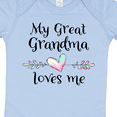 thumbnail image 4 of Inktastic My Great Grandma Loves Me Heart Great Grandchild Boys or Girls Baby Bodysuit, 4 of 5