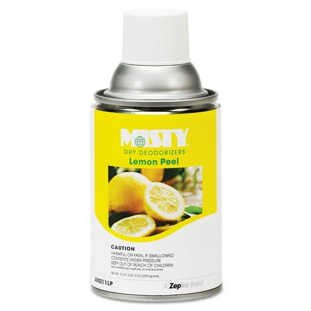 Zep Metered Dry Deodorizer Refills, Lemon Peel, 7 Oz , 12/carton