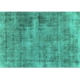 thumbnail image 1 of Ahgly Company Machine Washable Indoor Rectangle Abstract Turquoise Blue Modern Area Rugs, 3' x 5', 1 of 4