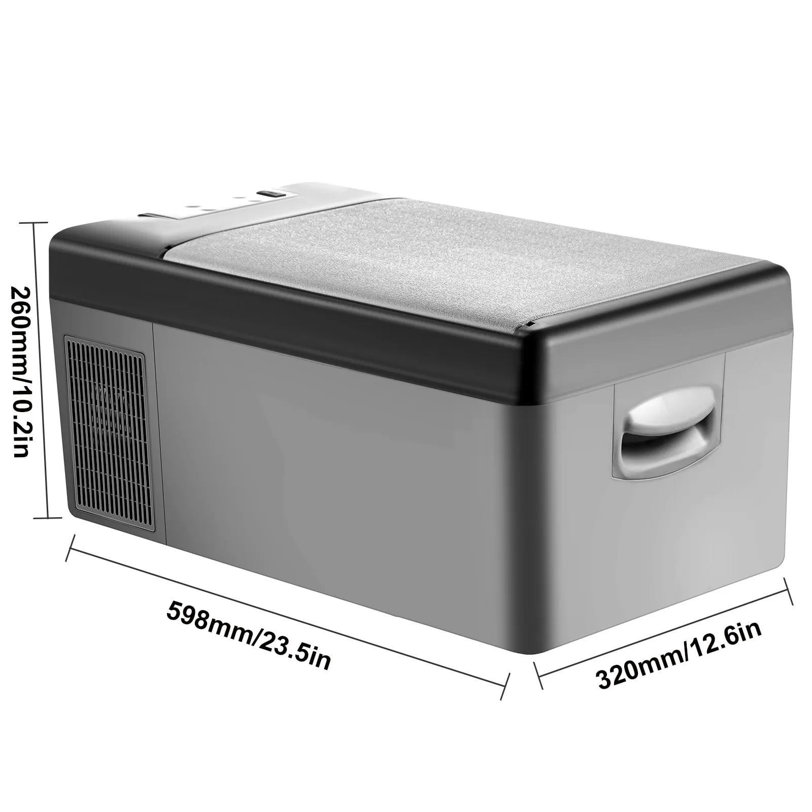 12 Volt Car Refrigerator 16 Quart(15L) Mini Fridge Portable Freezer Compressor Cooler for Truck Van RV Camper SUV Travel Camping Road Trips Tailgating -4℉~68℉