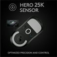 thumbnail image 6 of Logitech G Pro X Superlight Wireless Gaming Mouse, Ultra-Lightweight, HERO 25K Sensor, Black, 6 of 12