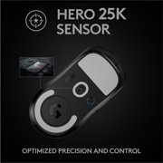Logitech G Pro X Superlight Wireless Gaming Mouse, Ultra-Lightweight, HERO 25K Sensor, Black