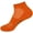 09 Orange, variant on BambooMN Unisex Men and Women's Rayon from Bamboo Wool Blend Athletic Quarter Socks for Home, Travel, Work and Sport - Black - 2 Pairs - Small