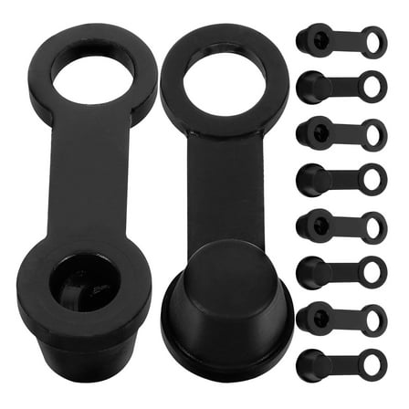 CIMAXIC 10Pcs Black Rubber Brake Bleeder Cap for Automotive Brake Caliper Maintenance