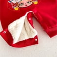 thumbnail image 6 of NOKIO Baby Girl Long Sleeve Jumpsuit Baby Dragon Chunjie Chinese New Year Red Long Sleeve Lined Romper Winter Warm Jumpsuit With Hat Outfits Designer Baby Rompers In Autumn Styles, 6 of 9