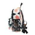 thumbnail image 4 of FORMRS School Backpack with Front Zippered Pocket 12" Student Travel Daypack, Black Retro Flower, 4 of 6