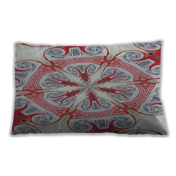 Ahgly Company Indoor Rectangular Patterned Lumbar Throw Pillow, 13 inch by 19 inch
