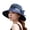 Navy, variant on HNMKIU Elegant Women's Wide Brim Sun Hat for Summer Outdoor Wedding Tea Party and Events Pink,M