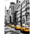 thumbnail image 2 of NYC Yellow Taxis  Cabs on Broadway Avenue in Manhattan  New York City  United States, Scenic Stretched Canvas Wall Art by Philippe Hugonnard  Sold by ArtCom, 2 of 5