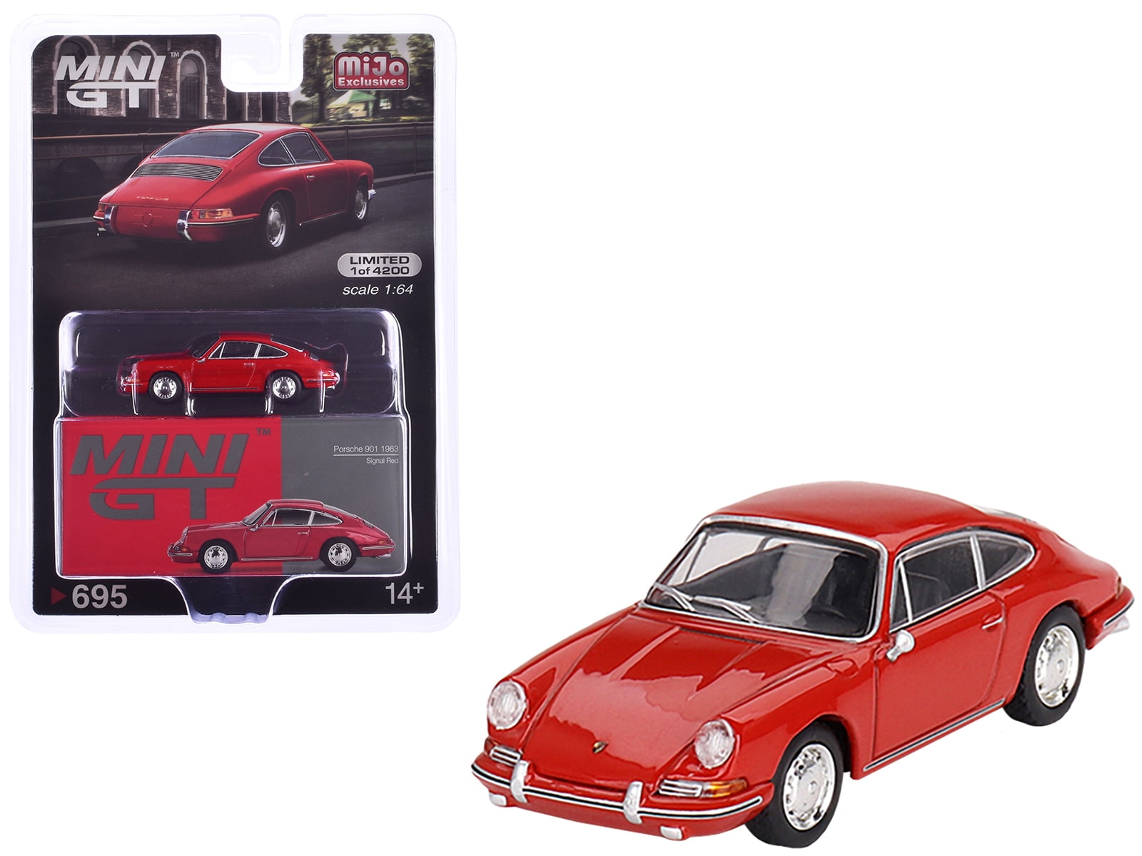Voiture Miniature Burago 1/43 - Porsche 925 S4 Rouge - N°7 - Occasion état Moyen - Boîte Plexi