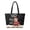 Christmas Capybara Print, variant on Cute Santa Print Quilted Tote Bag, Large Capacity Lightweight Shoulder Bag for Tablet Laptops Journals, Water Resistant Casual Handbag for Holiday Shopping Travel