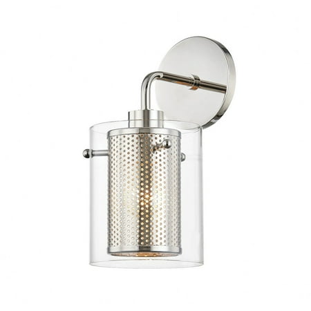

-1-Light Wall Sconce in Style-5.5 inches Wide By 11.75 inches High-Polished Nickel Finish Bailey Street Home 735-Bel-3322021