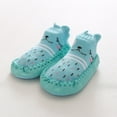 thumbnail image 2 of B91xZ Baby Boy's Girl's Booties Non-slip Floor Socks Newborn Toddler Baby Cute Cartoon Anti-Slip Socks Slippers,Green 12, 2 of 2
