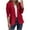 Red, variant on Women's Work Professional Blazer Plus Size Solid Color Long Sleeve Notched Lapel Open Front Jacket