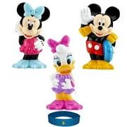 Set of 3 Bath Toys Clubhouse Water Swimmer Featuring Mickey Minnie Mouse and Daisy Squeeze Pool squirter Bathtub Shower Toy Bundle