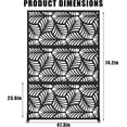 thumbnail image 1 of QinaQin 72x 47 Inch Metal Privacy Screen, Freestanding Decorative Divider, Petal, 1 of 8