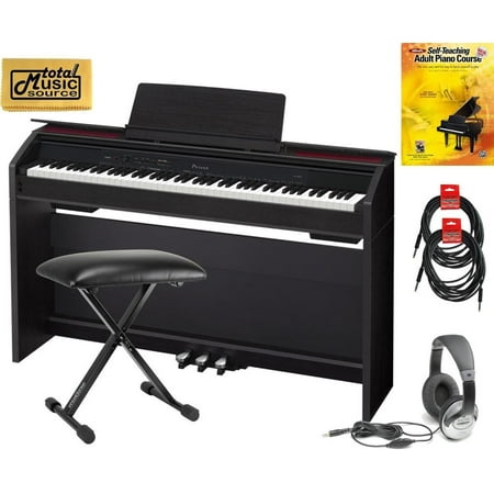 Casio Privia PX-860 DELUXEB 88 Key Digital Piano Deluxe Bundle - Black, PX860BK DELUXEB