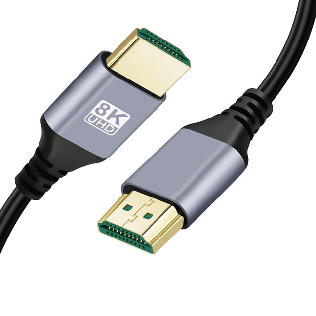 Cable TV HD 8K UHD Ver 2.1 Cable TV HD 48 Gbps para Proyector Computadora Portátil (5 M)