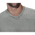 thumbnail image 3 of X RAY JEANS Mens Honeycomb Knit V-Neck Sweater, Charcoal, S, 3 of 5