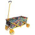 thumbnail image 1 of Creative Outdoor 150 LB Capacity All Terrain Folding Wagon, Paisley/Yellow, 1 of 4