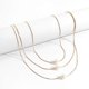 thumbnail image 3 of Fashion Multi-layer Pearl Chain Pendant Necklace Choker Charm Women Jewelry Gift---Product code 45471, 3 of 5