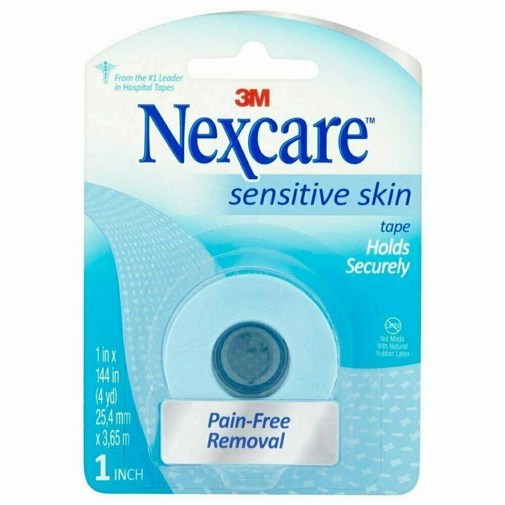Nexcare Sensitive Skin Tape-Pain Free Removal Hold Securely 1 in, 4-Pack