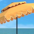 thumbnail image 5 of Safavieh Venice 99.61 in Freestanding Yellow Solid Print Octagon Double Top UV Resistant 9' Market Crank Patio Umbrella, 5 of 6